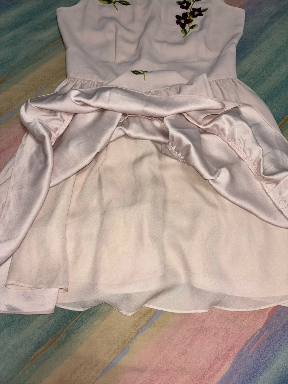 Kate Spade Floral Embroidered Dress in Rose Dew size 6